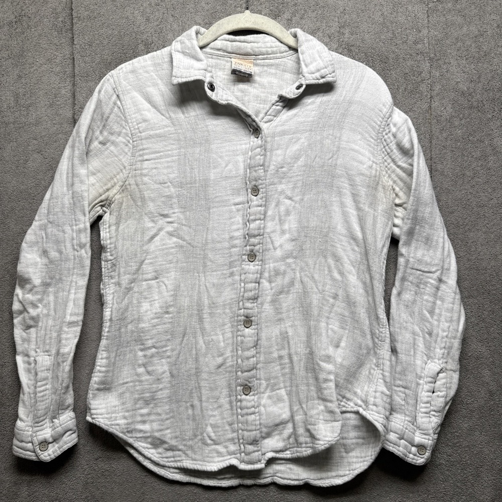 Faherty Reversible Shirt Small Snap Button Plaid Check Long Sleeve Stretch Layer